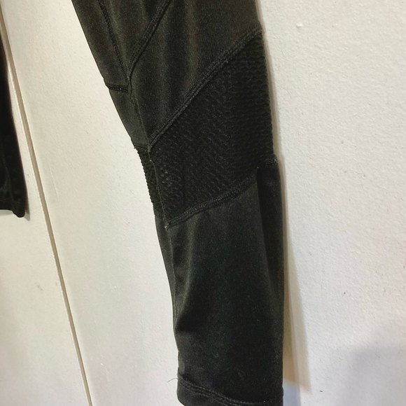 REEBOK Black with Mesh Yoga Running Workout Leggings Pants Womens Medium - Picture 11 of 15